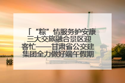 “粽”情服务护安康 三大交旅融合景区迎客忙——甘肃省公交建集团全力做好端午假期景区运营工作