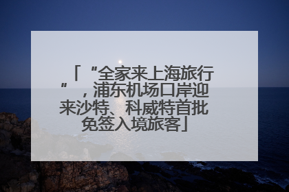 “全家来上海旅行”,浦东机场口岸迎来沙特、科威特首批免签入境旅客