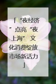 “夜经济”点亮“夜上海” 文化消费绽放市场新活力