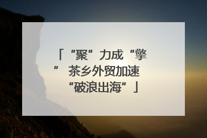 “聚”力成“擎” 茶乡外贸加速“破浪出海”