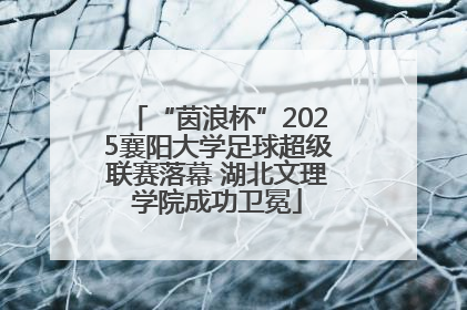 “茵浪杯”2025襄阳大学足球超级联赛落幕 湖北文理学院成功卫冕