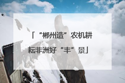 “郴州造”农机耕耘非洲好“丰”景