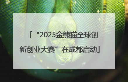 “2025金熊猫全球创新创业大赛”在成都启动