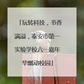 玩转科技，书香满溢，泰安市第一实验学校六一嘉年华燃动校园