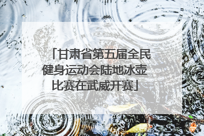 甘肃省第五届全民健身运动会陆地冰壶比赛在武威开赛