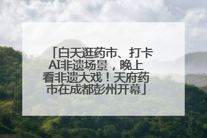 白天逛药市、打卡AI非遗场景，晚上看非遗大戏！天府药市在成都彭州开幕