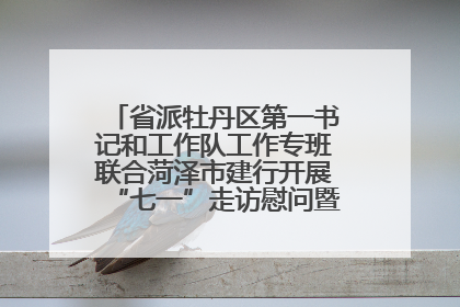 省派牡丹区第一书记和工作队工作专班联合菏泽市建行开展“七一”走访慰问暨红色教育活动