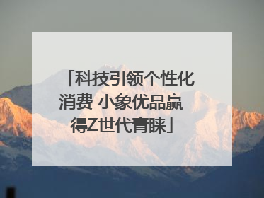 科技引领个性化消费 小象优品赢得Z世代青睐