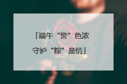 端午“警”色浓 守护“粽”是情
