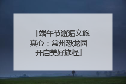 端午节邂逅文旅真心：常州恐龙园开启美好旅程