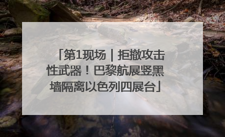 第1现场｜拒撤攻击性武器！巴黎航展竖黑墙隔离以色列四展台