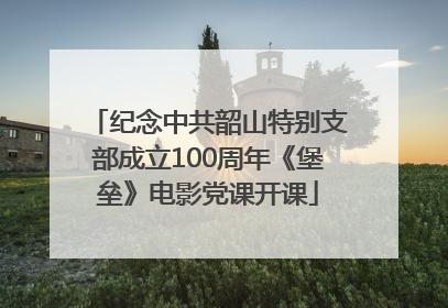 纪念中共韶山特别支部成立100周年《堡垒》电影党课开课