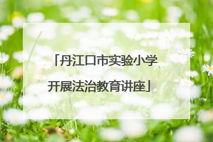 丹江口市实验小学开展法治教育讲座