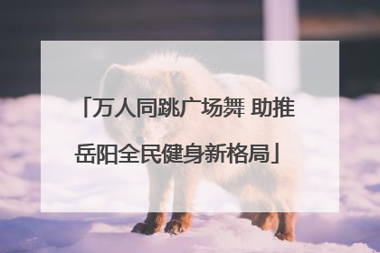 万人同跳广场舞 助推岳阳全民健身新格局