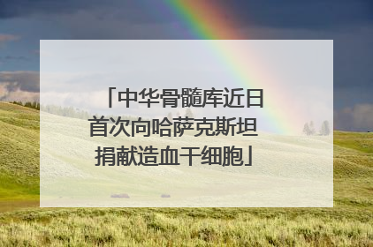 中华骨髓库近日首次向哈萨克斯坦捐献造血干细胞