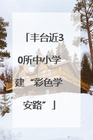 丰台近30所中小学建“彩色学安路”