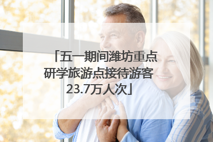 五一期间潍坊重点研学旅游点接待游客23.7万人次