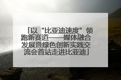 以“比亚迪速度”领跑新赛道——媒体融合发展暨绿色创新实践交流会首站走进比亚迪