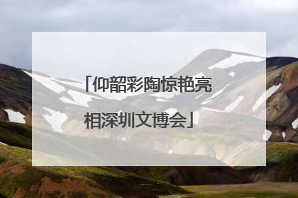 仰韶彩陶惊艳亮相深圳文博会