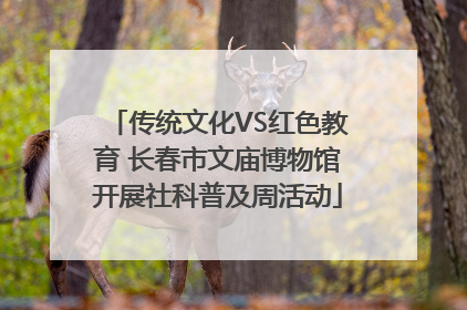 传统文化VS红色教育 长春市文庙博物馆开展社科普及周活动