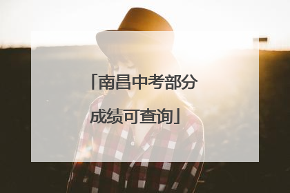 南昌中考部分成绩可查询