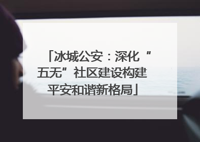 冰城公安：深化“五无”社区建设构建平安和谐新格局