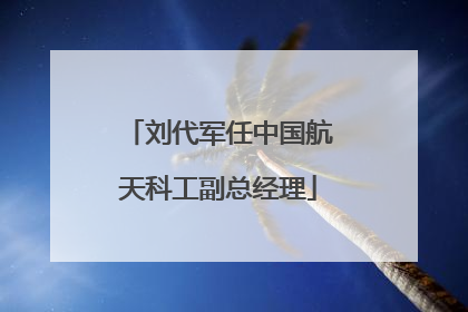 刘代军任中国航天科工副总经理