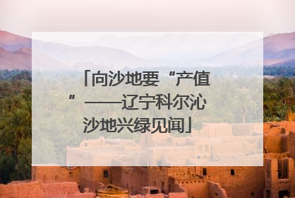 向沙地要“产值”——辽宁科尔沁沙地兴绿见闻