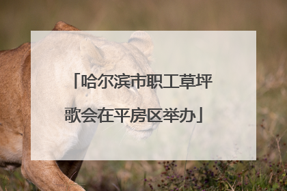 哈尔滨市职工草坪歌会在平房区举办