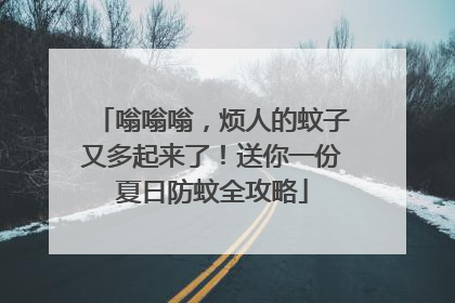 嗡嗡嗡，烦人的蚊子又多起来了！送你一份夏日防蚊全攻略