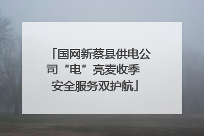国网新蔡县供电公司“电”亮麦收季 安全服务双护航