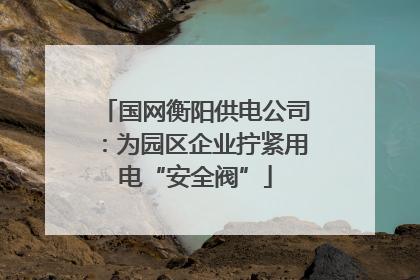 国网衡阳供电公司：为园区企业拧紧用电“安全阀”