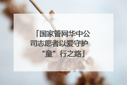 国家管网华中公司志愿者以爱守护“童”行之路