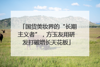 国货美妆界的“长期主义者”，方玉友用研发打破增长天花板