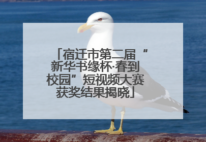 宿迁市第二届“新华书缘杯·春到校园”短视频大赛获奖结果揭晓