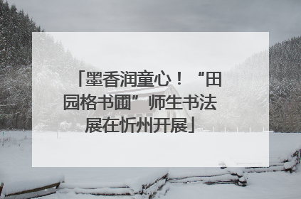 墨香润童心！“田园格书圃”师生书法展在忻州开展