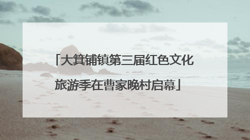 大箕铺镇第三届红色文化旅游季在曹家晚村启幕