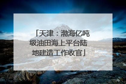 天津：渤海亿吨级油田海上平台陆地建造工作收官