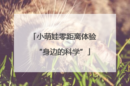 小萌娃零距离体验“身边的科学”