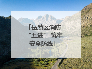 岳麓区消防 “五进” 筑牢安全防线
