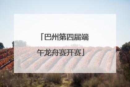 巴州第四届端午龙舟赛开赛