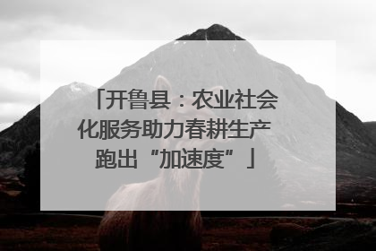 开鲁县：农业社会化服务助力春耕生产跑出“加速度”