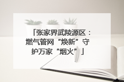 张家界武陵源区：燃气管网“焕新”守护万家“烟火”