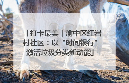打卡最美｜渝中区红岩村社区：以“时间银行”激活垃圾分类新动能