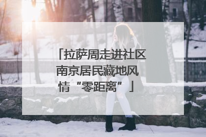 拉萨周走进社区 南京居民藏地风情“零距离”