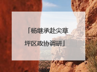 杨继承赴尖草坪区政协调研