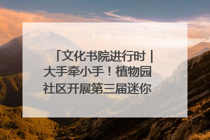 文化书院进行时｜大手牵小手！植物园社区开展第三届迷你马拉松活动
