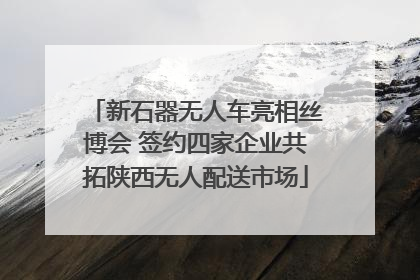 新石器无人车亮相丝博会 签约四家企业共拓陕西无人配送市场