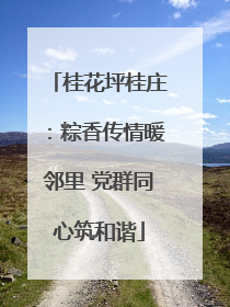 桂花坪桂庄：粽香传情暖邻里 党群同心筑和谐