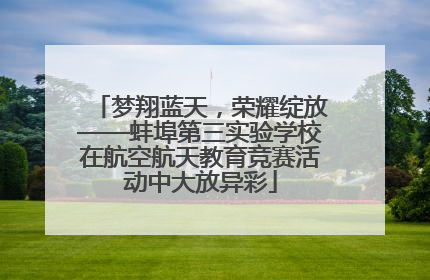 梦翔蓝天，荣耀绽放——蚌埠第三实验学校在航空航天教育竞赛活动中大放异彩